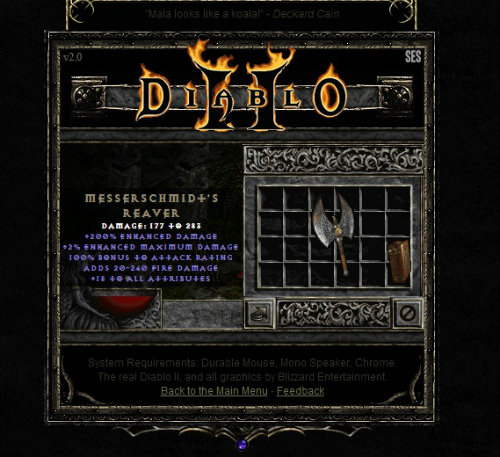 İnternet tarayıcısında Diablo II keyfi! İnternet tarayıcısında Diablo II keyfi!