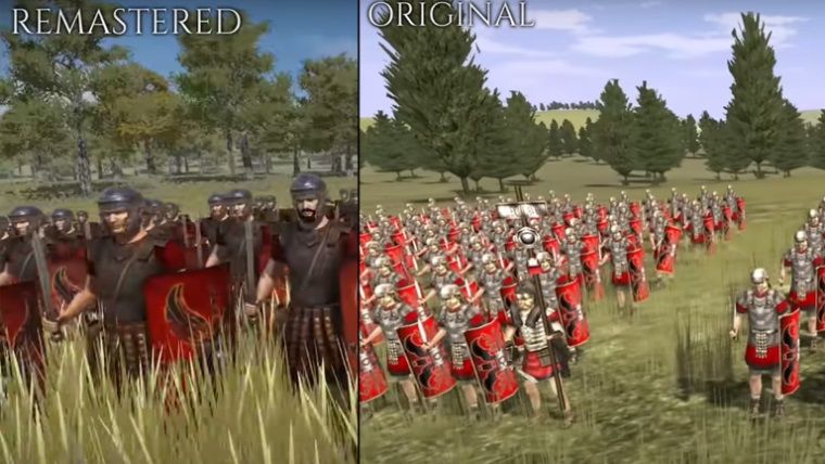 Total War: ROME REMASTERED karşılaştırma videosu Total War: ROME REMASTERED karşılaştırma videosu