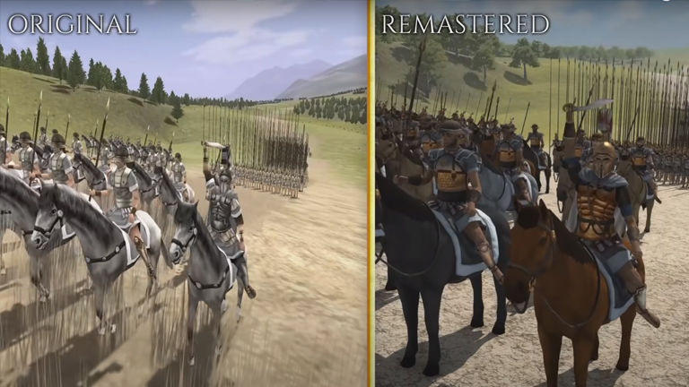 Total War: ROME REMASTERED karşılaştırma videosu Total War: ROME REMASTERED karşılaştırma videosu