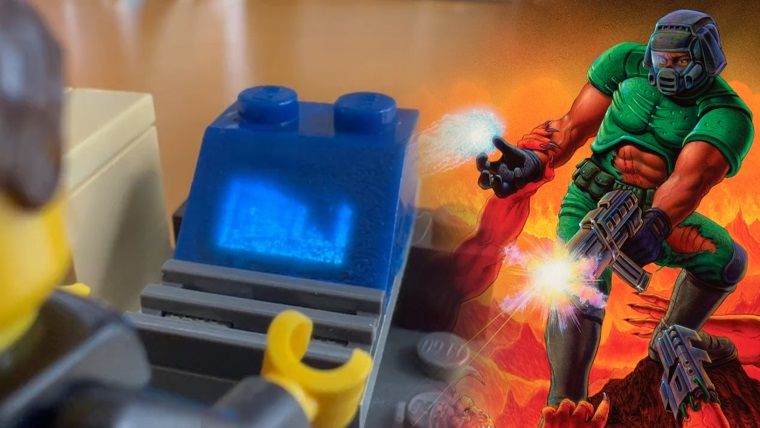 Doom sonunda bir Lego parçasında da oynatıldı Doom sonunda bir Lego parçasında da oynatıldı