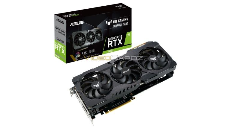 ASUS GeForce RTX 3060 TUF ekran kartı sızdırıldı ASUS GeForce RTX 3060 TUF ekran kartı sızdırıldı