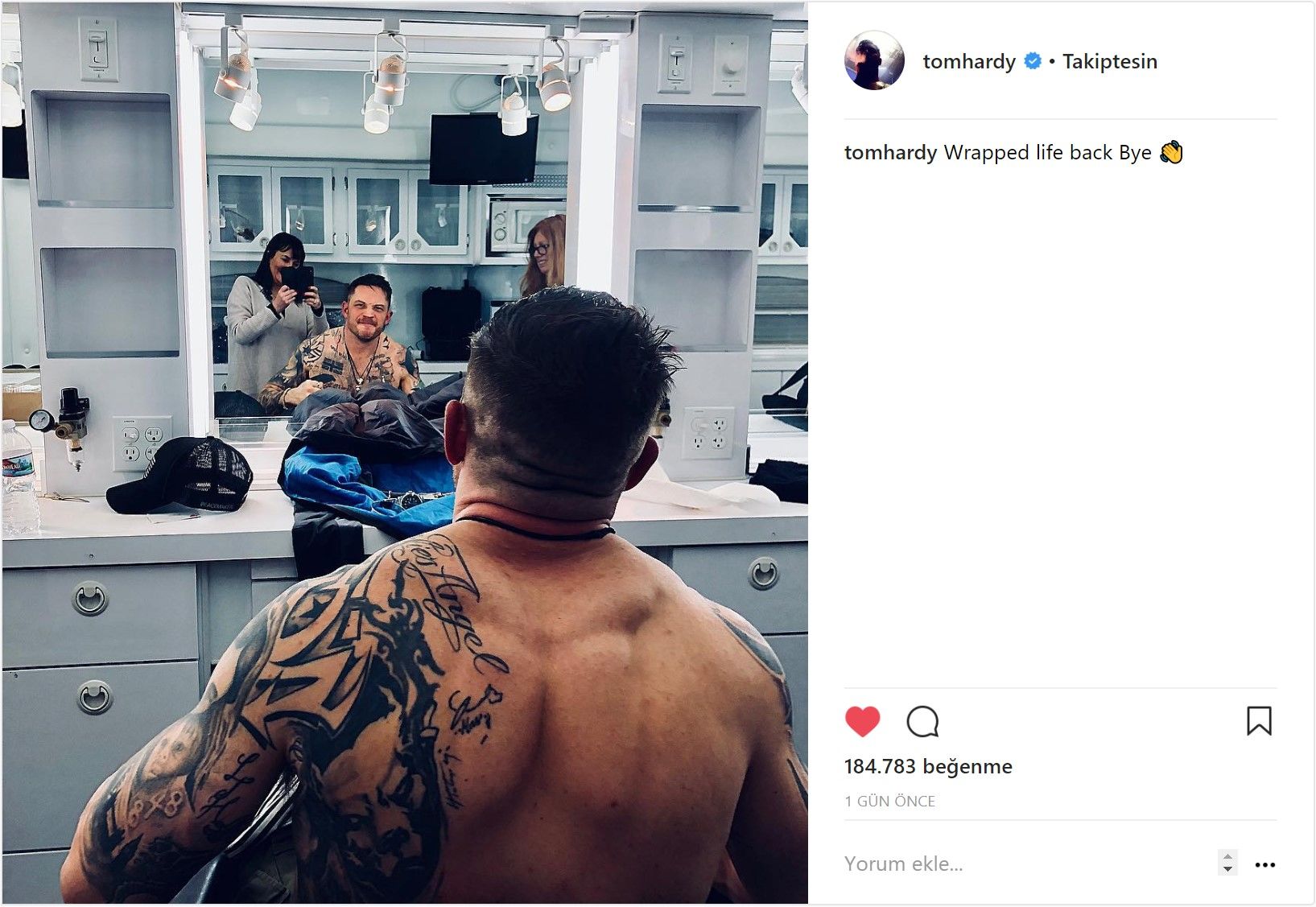 Venom filminin çekimlerinin tamamlandığını Tom Hardy duyurdu. Venom filminin çekimlerinin tamamlandığını Tom Hardy duyurdu.