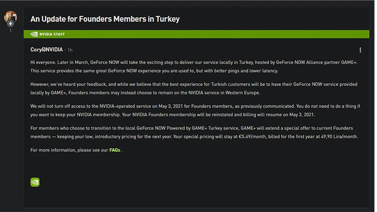 Nvidia, GeForce Now konusunda geri adım attı Nvidia, GeForce Now konusunda geri adım attı