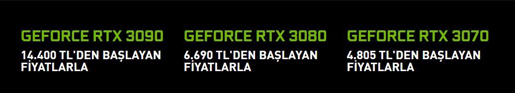 RTX 3070, 3080 ve 3090'ın Türkiye fiyatı ve tüm detaylar - 4