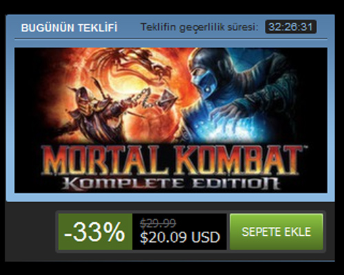 Fatality yapmak isteyenlere indirimli Mortal Kombat sunuldu Fatality yapmak isteyenlere indirimli Mortal Kombat sunuldu