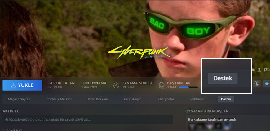 Steam Steam oyun iade etme rehberi adım 1