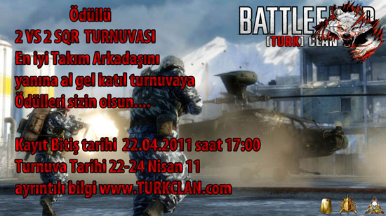 Battlefield turnuvası başlıyor! Battlefield turnuvası başlıyor!