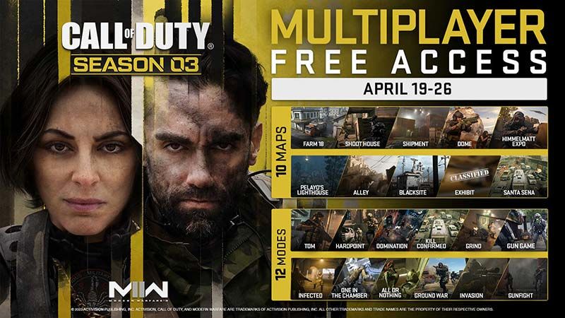 Modern Warfare 2 çoklu oyuncu modu ücretsiz oldu