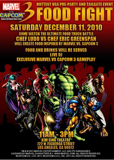 Marvel vs. Capcom Yemek savaşı