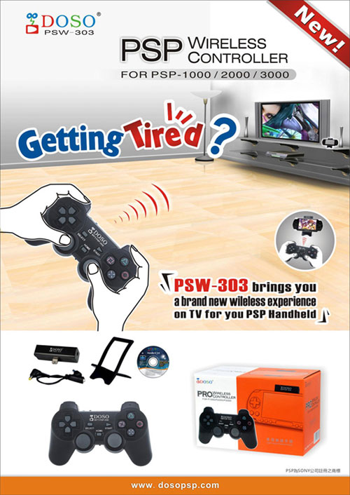 PSP'nizi kablosuz kol ile oynayın