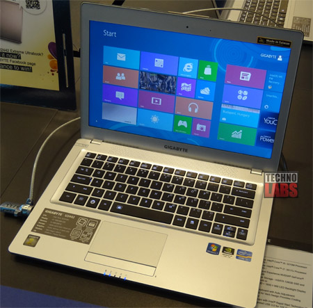 Computex 2012 - Extreme Ultrabook: Gigabyte U2442 - 2
