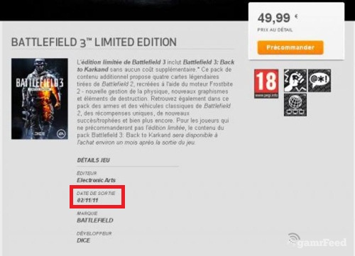 Battlefield 3'ün çıkış tarihi BELLİ OLDU! Battlefield 3'ün çıkış tarihi BELLİ OLDU!
