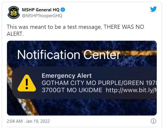 Polis yanlışlıkla Batman mesajı gönderdi Polis yanlışlıkla Batman mesajı gönderdi