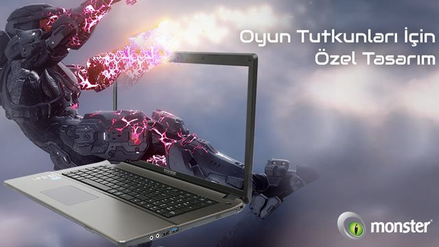 Yeni Nesil Oyun Bilgisayarı Monster Notebook ile Tanışma Zamanı! Yeni Nesil Oyun Bilgisayarı Monster Notebook ile Tanışma Zamanı!