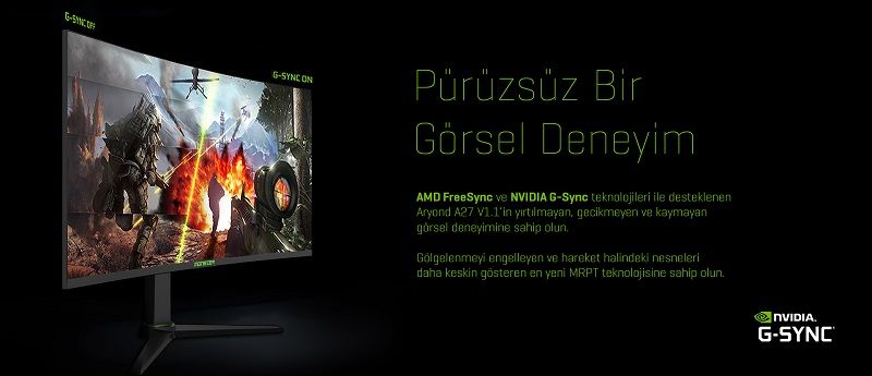 Monster oyuncu monitörü Aryond A27 V1.1 satışa sunuldu Monster oyuncu monitörü Aryond A27 V1.1 satışa sunuldu