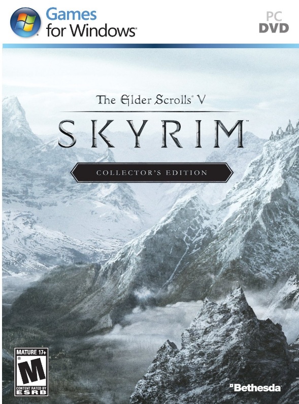 Skyrim'in koleksiyonluk sürümünün kutu tasarımı Skyrim'in koleksiyonluk sürümünün kutu tasarımı