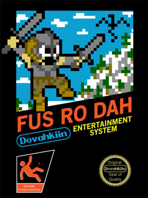 Skyrim'in "Fus Ro Dah" tişörtü