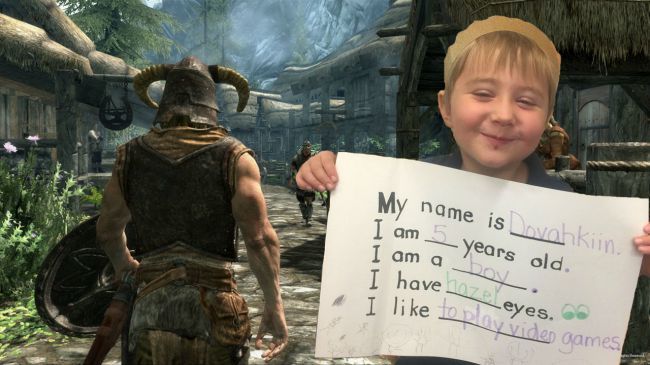 Adı Dovahkiin koyulan çocuğa Bethesda ekibi sürpriz yaptı Adı Dovahkiin koyulan çocuğa Bethesda ekibi sürpriz yaptı