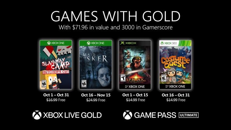 Xbox Live Gold Ekim 2020 ücretsiz oyunları belli oldu Xbox Live Gold Ekim 2020 ücretsiz oyunları belli oldu