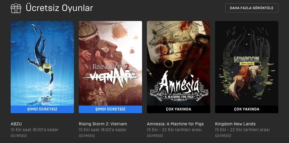 Abzu ve Rising Storm 2: Vietnam, Epic Store'da ücretsiz Abzu ve Rising Storm 2: Vietnam, Epic Store'da ücretsiz