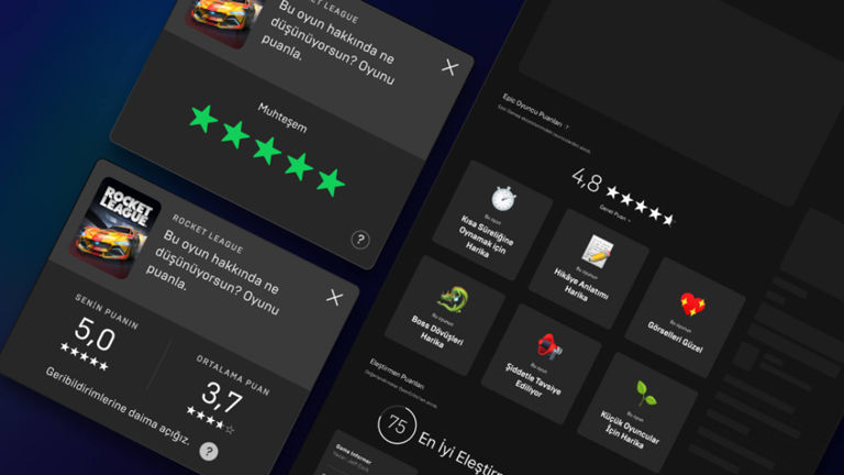 Epic Games Store puanlama ve anket sistemini duyurdu Epic Games Store puanlama ve anket sistemini duyurdu