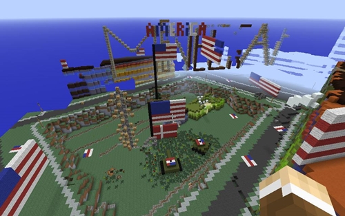 Minecraft'taki Danimarka'ya Amerikan saldırısı! Minecraft'taki Danimarka'ya Amerikan saldırısı!
