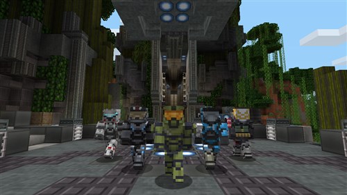 Minecraft ve Halo birleşirse Minecraft ve Halo birleşirse
