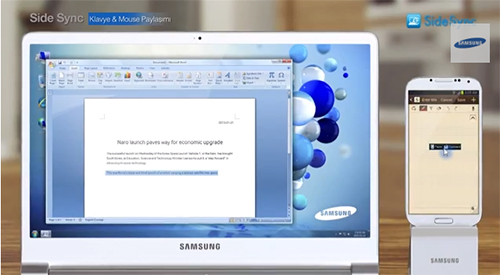 Samsung SideSync ile PC ve akıllı telefonunuzu bütünleştirin Samsung SideSync ile PC ve akıllı telefonunuzu bütünleştirin