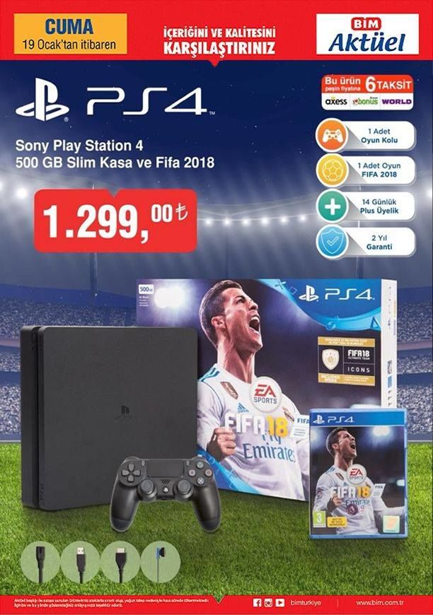 BİM'in FIFA 18 içeren PlayStation 4 paketi satışları başladı. BİM'in FIFA 18 içeren PlayStation 4 paketi satışları başladı.