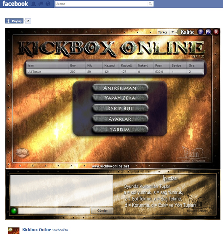 Yeni bir Türk oyunu, Kickbox Online - 2 Yeni bir Türk oyunu, Kickbox Online - 2
