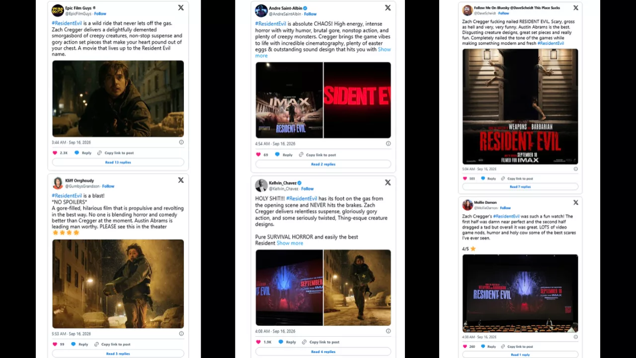 Resident Evil İçin İlk Yorumlar Geldi, Zach Cregger Seriyi Kurtarmış Olabilir Resident Evil İçin İlk Yorumlar Geldi, Zach Cregger Seriyi Kurtarmış Olabilir