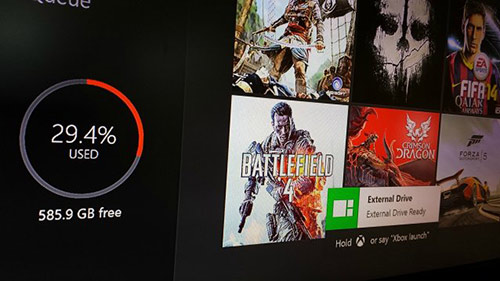 Xbox One'a harici disk desteği Xbox One'a harici disk desteği