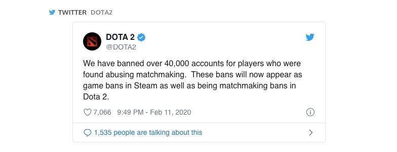 Valve, 40.000’e yakın DOTA 2 hesabını banladı - 1 Valve, 40.000’e yakın DOTA 2 hesabını banladı - 1