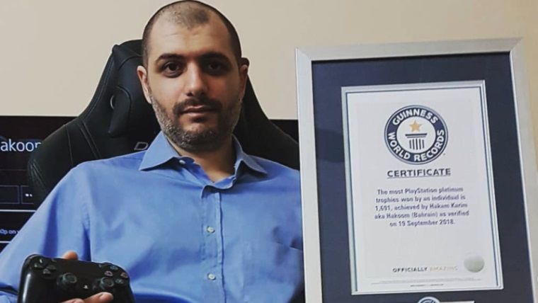 Platin kupa kazanarak Guinnes Rekorlar Kitabı'na giren oyuncu Platin kupa kazanarak Guinnes Rekorlar Kitabı'na giren oyuncu