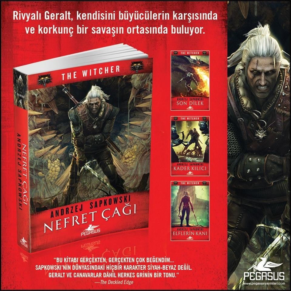 Witcher serisinin 4.kitabı Nefret Çağı, Türkçe olarak geliyor Witcher serisinin 4.kitabı Nefret Çağı, Türkçe olarak geliyor