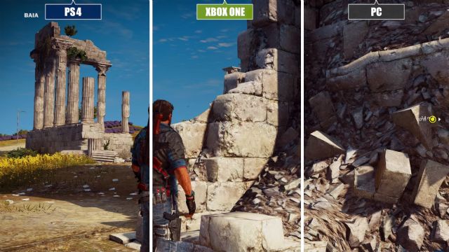 Just Cause 3, PC vs Konsol grafik karşılaştırması Just Cause 3, PC vs Konsol grafik karşılaştırması