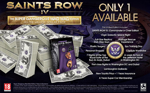 Saints Row IV'ün bu versiyonuna bir kişi ulaşabilecek! Saints Row IV'ün bu versiyonuna bir kişi ulaşabilecek!