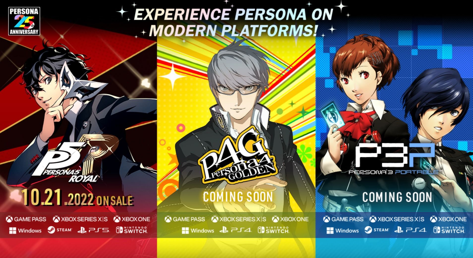 Persona 3, 4 ve Persona 5 Royal Nintendo Switch platformuna geliyor Persona 3, 4 ve Persona 5 Royal Nintendo Switch platformuna geliyor