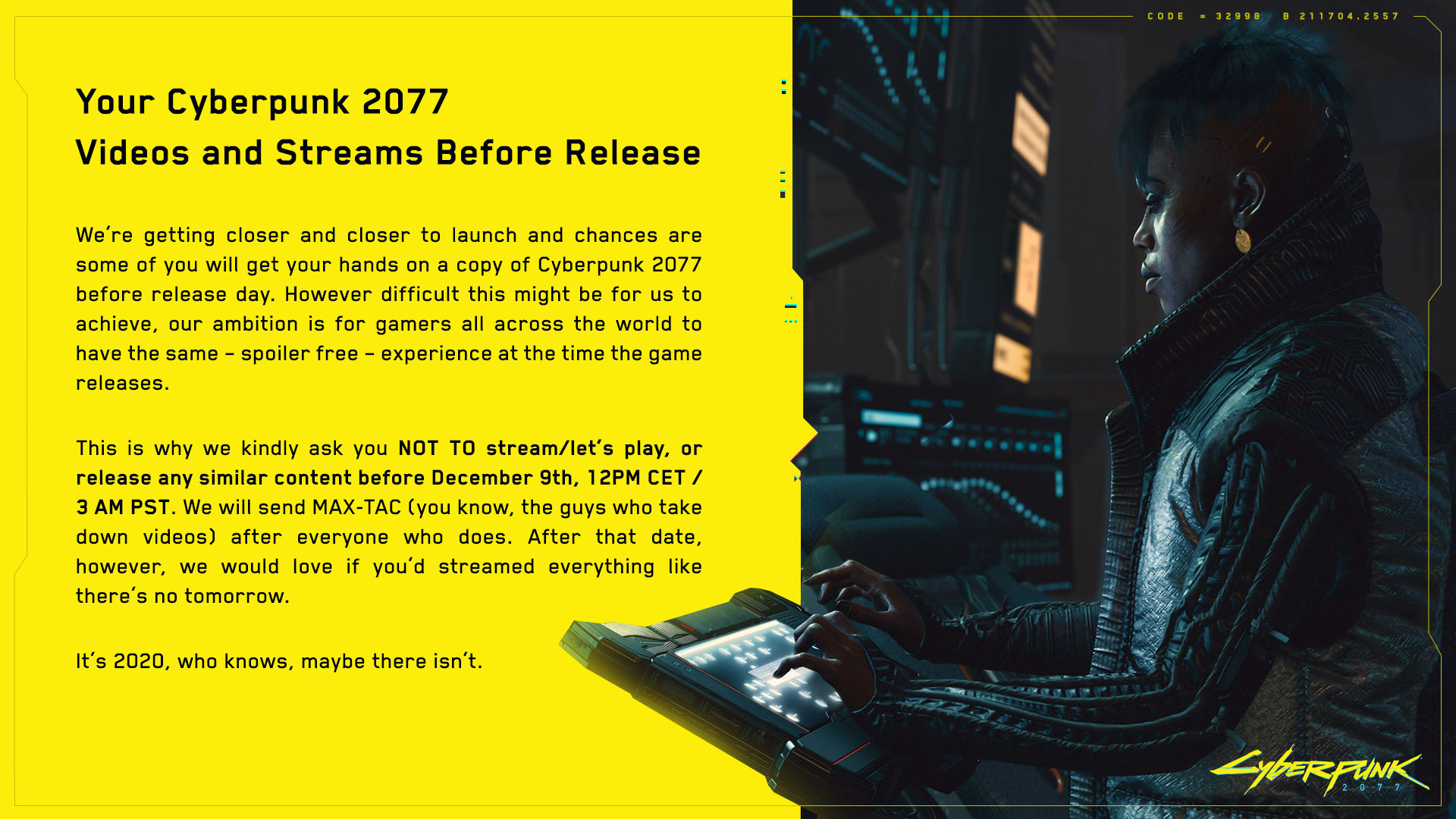 Cyberpunk 2077 görüntüsü sızdıranların başı dertte - 2 Cyberpunk 2077 Görüntüsü Sızdıranların Başı Dertte