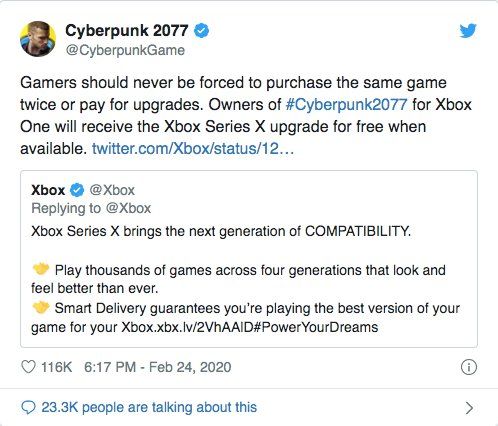 Cyberpunk 2077, Xbox One'da alana yeni nesil sürümü bedava Cyberpunk 2077, Xbox One