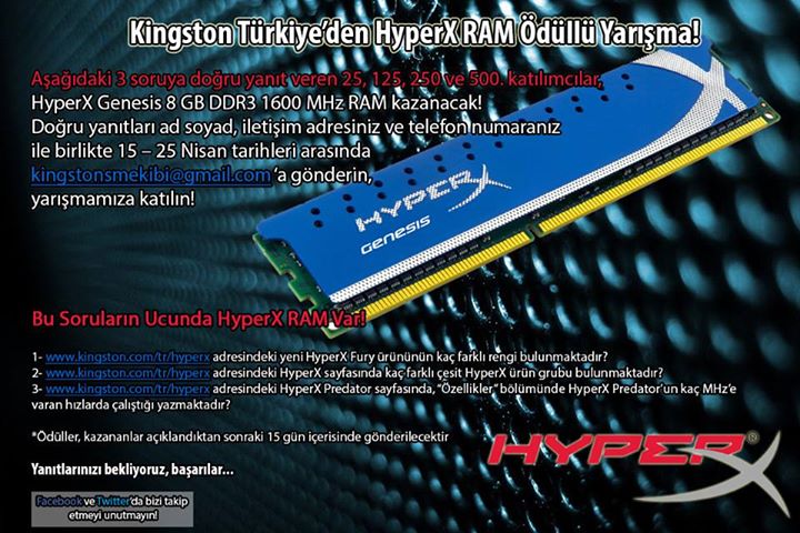 Kingston Türkiye'den Yepyeni Bir Yarışma Başlıyor!