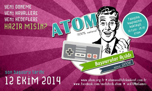 Türk oyun ve animasyon sektörünü geliştirmek için, ATOM! Türk oyun ve animasyon sektörünü geliştirmek için, ATOM!