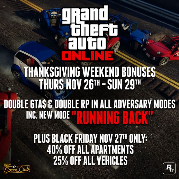 Grand Theft Auto: Online için yeni bir etkinlik başlıyor Grand Theft Auto: Online için yeni bir etkinlik başlıyor
