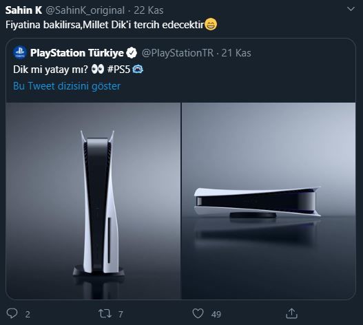 Şahin K'dan Playstation 5 Türkiye Fiyatı Çıkışı Şahin K