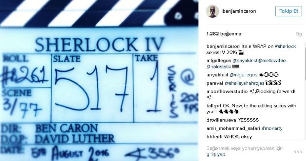 Sherlock'un 4. sezon çekimleri nihayet bitti! Sherlock'un 4. sezon çekimleri nihayet bitti!