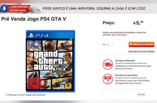 Grand Theft Auto 5, PS4 için listelendi! Grand Theft Auto 5, PS4 için listelendi!