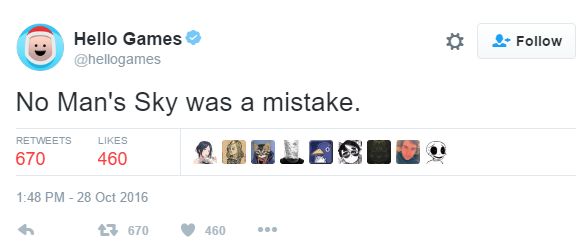Hello Games: "No Man's Sky bir hataydı." Hello Games: "No Man's Sky bir hataydı."